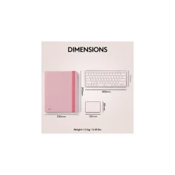 Casa Pop-Up Desk Work From Home Kit: Laptop Stand, Keyboard, Touchpad & Storage, Bohemian Blush (920-011237)<Logitech New