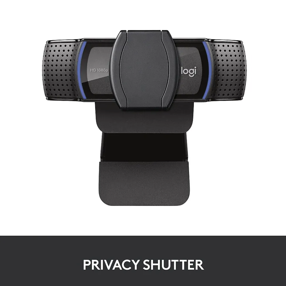Best Logitech C920S Pro 1080p HD Webcam, Black (960-001257)