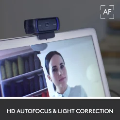 Online Logitech C920S Pro 1080p HD Webcam, Black (960-001257)