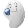 Outlet Logitech Ergo M575S Wireless Ergonomic Optical USB Mouse, Off-White/Blue (910-007028)