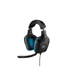 Logitech G432 981-000769 Wired 7.1 Surround Sound Wired Gaming Headset, Black