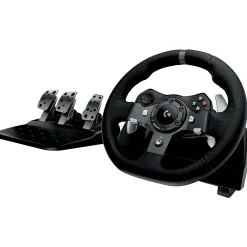 Hot Logitech G G920 Driving Force 941-000121 Gaming Steering Wheel Xbox One & PC, Cable, Black