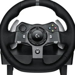Hot Logitech G G920 Driving Force 941-000121 Gaming Steering Wheel Xbox One & PC, Cable, Black
