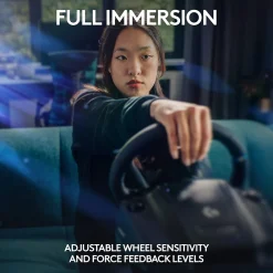 Hot Logitech G G923 TRUEFORCE Sim Racing Wheel and Pedals for PS5, PS4 and PC, Black (941-000147)