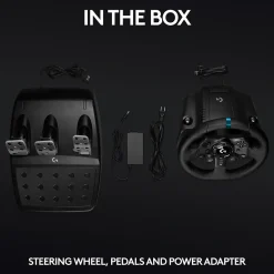 Hot Logitech G G923 TRUEFORCE Sim Racing Wheel and Pedals for PS5, PS4 and PC, Black (941-000147)
