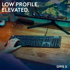 Sale Logitech G G915 X Tactile Gaming Mechanical Keyboard, Black (920-012937)