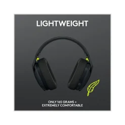 New Logitech G435 LIGHTSPEED Bluetooth Over-the-Ear Gaming Headset, Black (981-001049)