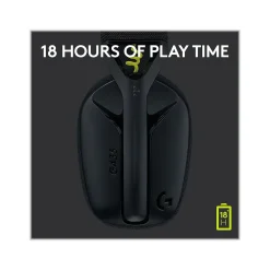 New Logitech G435 LIGHTSPEED Bluetooth Over-the-Ear Gaming Headset, Black (981-001049)