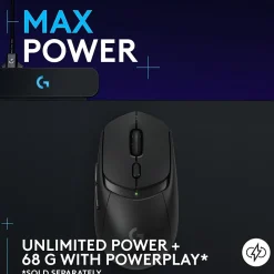 Logitech G309 LIGHTSPEED Wireless Optical Gaming Mouse, Black (910-007197)