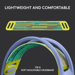 Hot Logitech G Series G733 Wireless Over-the-Ear Gaming Headset, (981-000889) Lilac