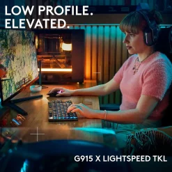 Discount Logitech G Series G915 X LIGHTSPEED TKL Wireless Linear Gaming Keyboard, Black (920-012743)