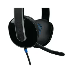 Sale Logitech H540 Computer HD Headset, Over-the-Head, Black (981-000510)