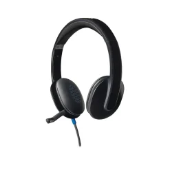 Sale Logitech H540 Computer HD Headset, Over-the-Head, Black (981-000510)