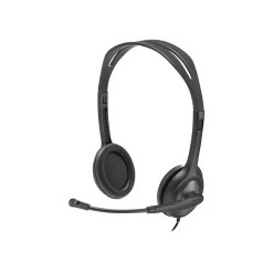 Online Logitech H111 For EDU Wired 3.5mm Stereo Computer On Ear Headset, Graphite (981-000999)