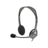 Sale Logitech H111 3.5mm Stereo Computer Headset, On-Ear, Black (981-000612)