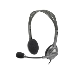 Sale Logitech H111 3.5mm Stereo Computer Headset, On-Ear, Black (981-000612)