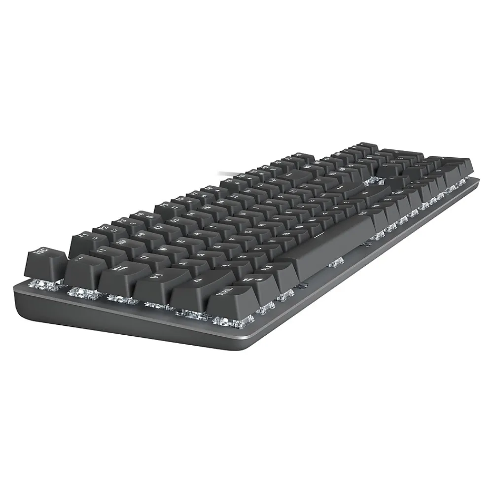Sale Logitech K845 Mechanical Illuminated Aluminum Gaming Keyboard, Cherry MX Blue Switches, Black (920-009864)