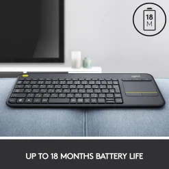 Discount Logitech K400 Plus Wireless Touch Keyboard, Dark Gray (920-007119)