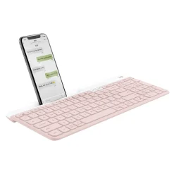 Logitech K585 Slim Multi-Device Wireless Keyboard, Rose (920-011477)