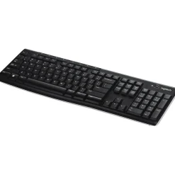 Hot Logitech K270 USB Wireless Keyboard, Black (920-003051)