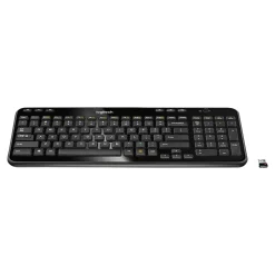 New Logitech K360 Wireless Keyboard, Glossy Black (920-004088)