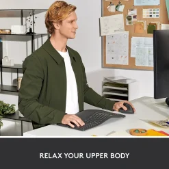 Discount Logitech Lift Left Wireless Left-Handed Optical USB Mouse, Graphite (910-006467)