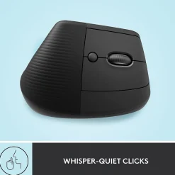 Best Logitech Lift Vertical Wireless Ergonomic Vertical Optical Bluetooth & USB Mouse, (910-006466) Graphite