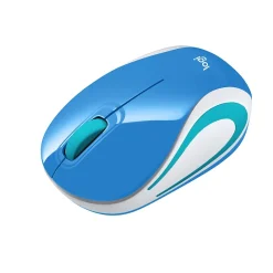 Sale Logitech M187 Advanced Wireless Optical USB Mouse, Palace Blue (910-005360)