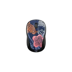 Online Logitech M317 Design Collection Limited Edition Wireless Ambidextrous Optical USB Mouse (910-006552) Forest Floral