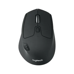 New Logitech M720 TRIATHLON Wireless Ergonomic Optical Bluetooth & USB Mouse, Black (910-004790)