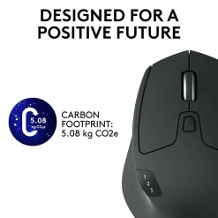 New Logitech M720 TRIATHLON Wireless Ergonomic Optical Bluetooth & USB Mouse, Black (910-004790)