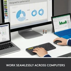 Logitech M720 TRIATHLON Wireless Ergonomic Optical Bluetooth & USB Mouse, Black (910-004790)