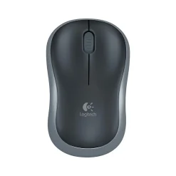 Discount Logitech M185 Wireless Ambidextrous Optical USB Mouse, Swift Grey (910-002225)