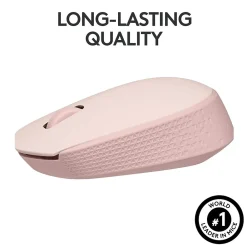 Discount Logitech M170 Wireless Ambidextrous Optical Mouse, Rose (910-006862)