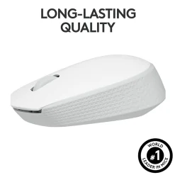 Clearance Logitech M170 Wireless Ambidextrous Optical Mouse, Off-White (910-006864)