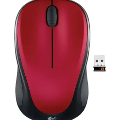 Discount Logitech M317 Wireless Mouse, Red (910-002893)