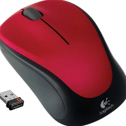 Discount Logitech M317 Wireless Mouse, Red (910-002893)