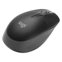 New Logitech M190 Wireless Optical USB Mouse, USB, Black/Gray (910-005901)
