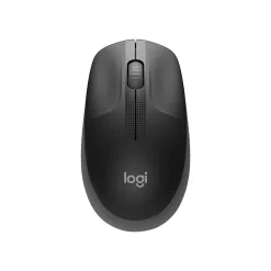 New Logitech M190 Wireless Optical USB Mouse, USB, Black/Gray (910-005901)