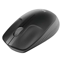 New Logitech M190 Wireless Optical USB Mouse, USB, Black/Gray (910-005901)