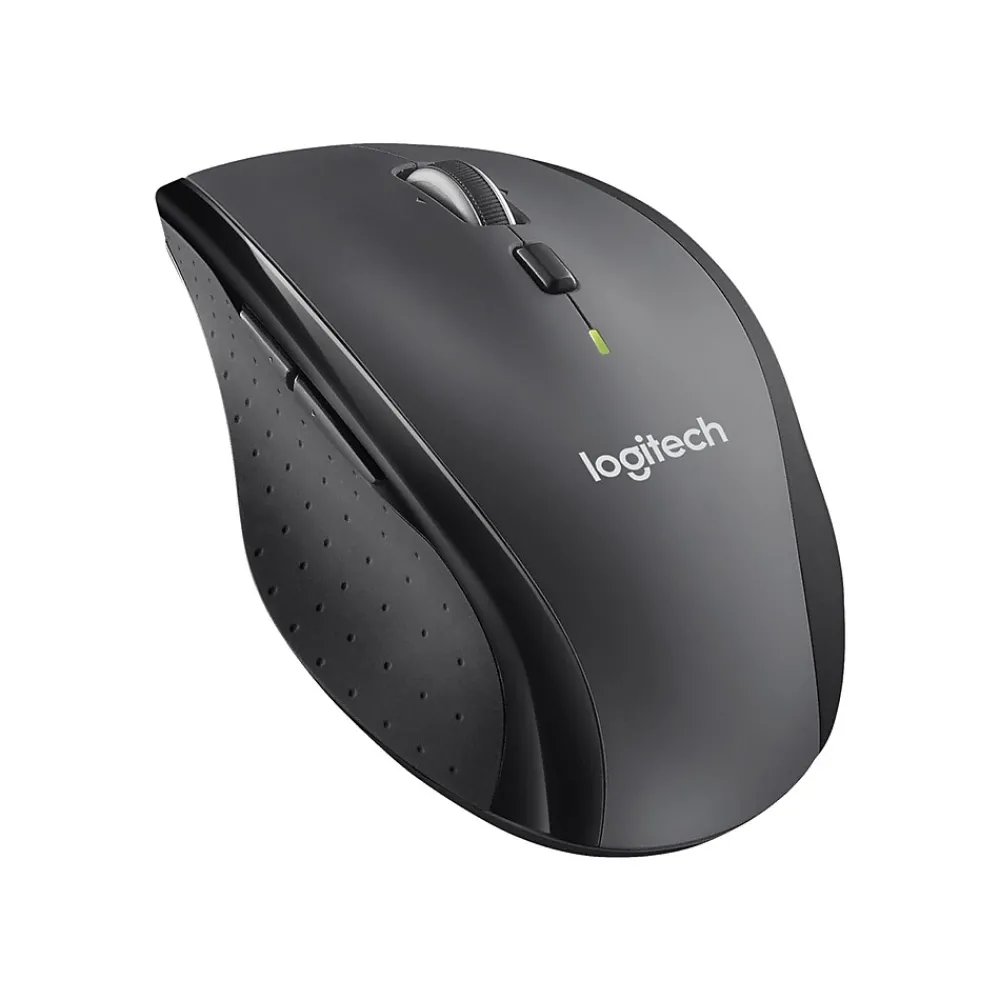Outlet Logitech Marathon M705 Wireless Ergonomic Optical USB Mouse, Charcoal (910-001935)