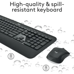 Discount Logitech MK540 Advanced Wireless Keyboard and Mouse Combo, Black (920-008671)