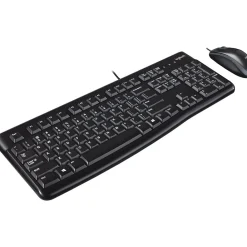 Outlet Logitech MK120 Optical Wired Keyboard and Mouse Combo, Black (920-002565)