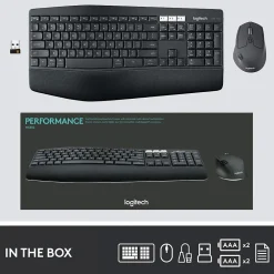 Outlet Logitech MK850 Performance Wireless Keyboard and Mouse Combo, Black (920-008219)