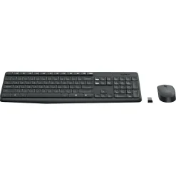 Hot Logitech MK235 Wireless Keyboard and Optical Mouse Combo, Black (920-007897)