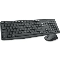 Hot Logitech MK235 Wireless Keyboard and Optical Mouse Combo, Black (920-007897)