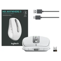 New Logitech MX 910-005985 Wireless Laser Mouse, Pale Gray