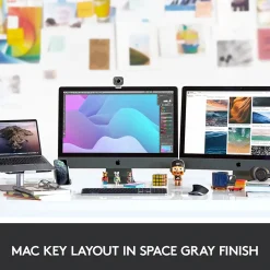 Best Logitech MX Keys for Mac Wireless Keyboard, Space Gray (920-009552)