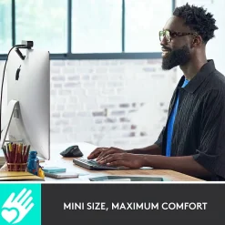 Hot Logitech MX Keys Mini Wireless Ergonomic Keyboard, Pale Gray (920-010473)