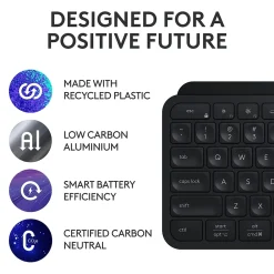 Online Logitech MX Keys S Wireless Keyboard, Black (920-011406)